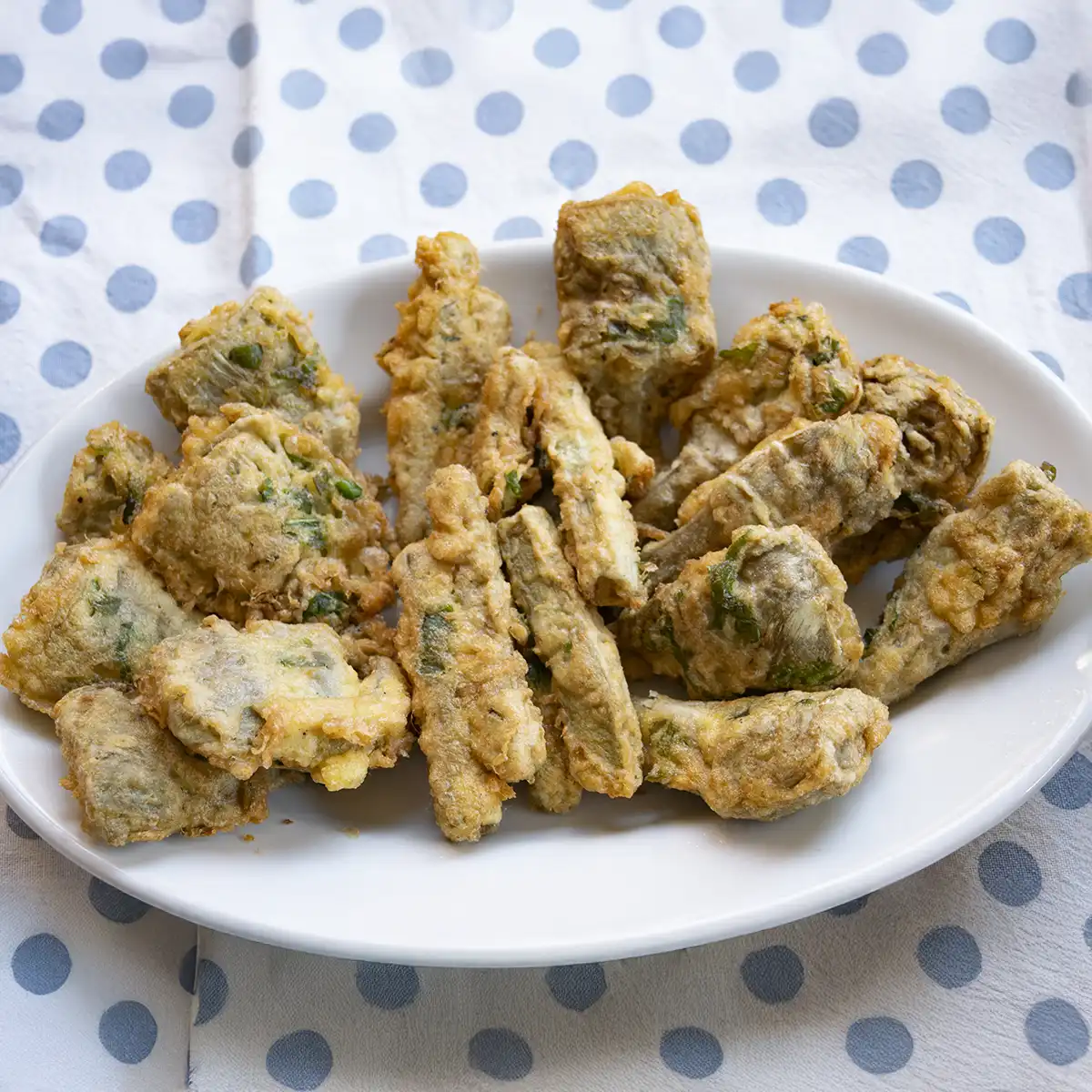 Carciofi fritti alla romana – Variante con carciofi tagliati a metà