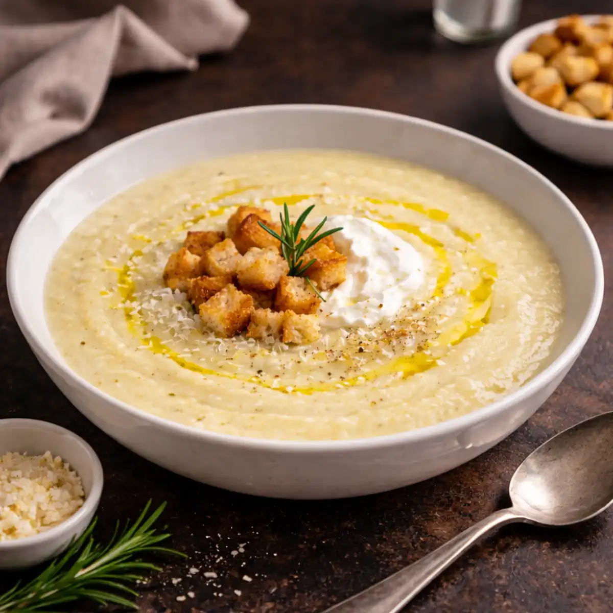 Vellutata di cavolfiori e porri