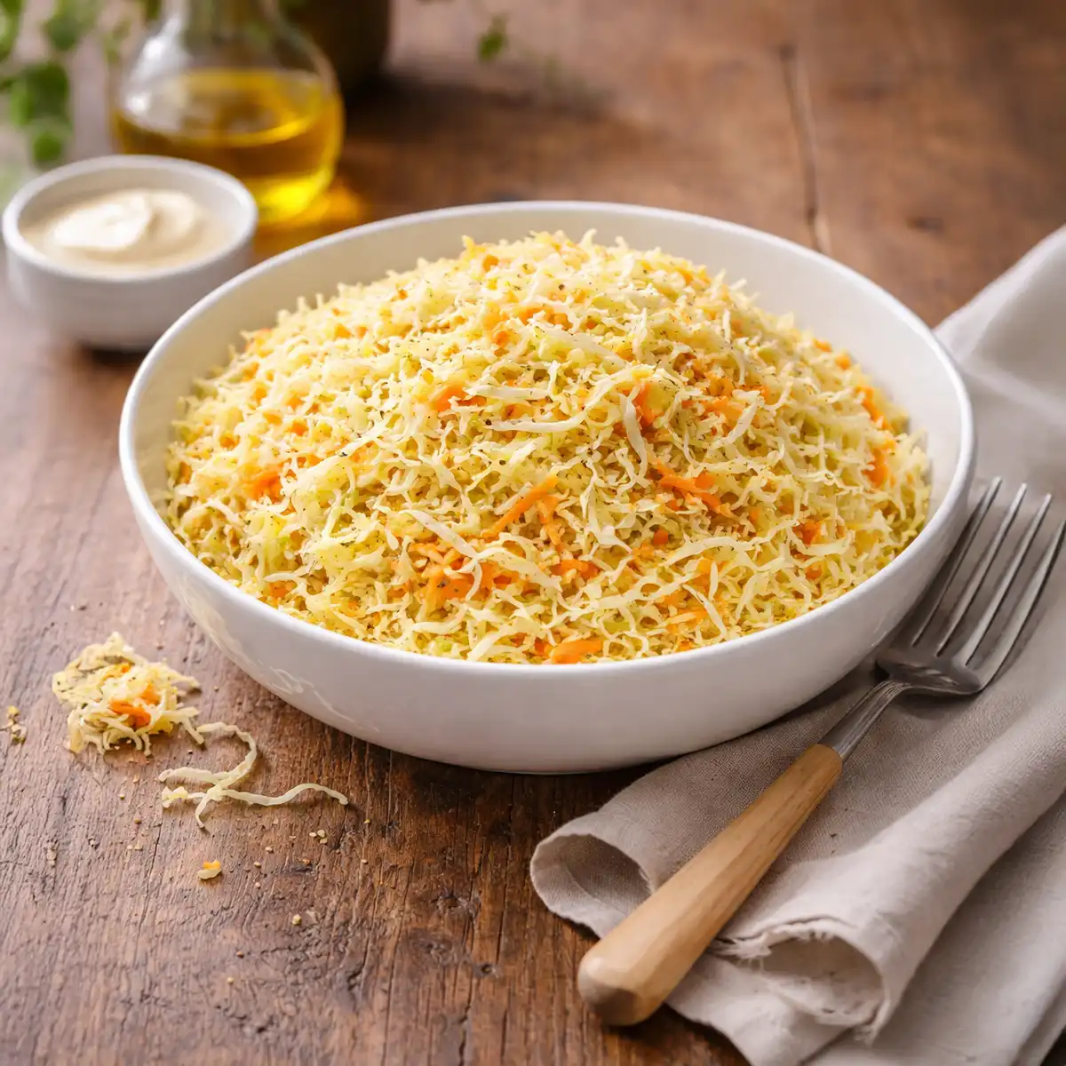 Insalata di cavolo cappuccio tagliata fine