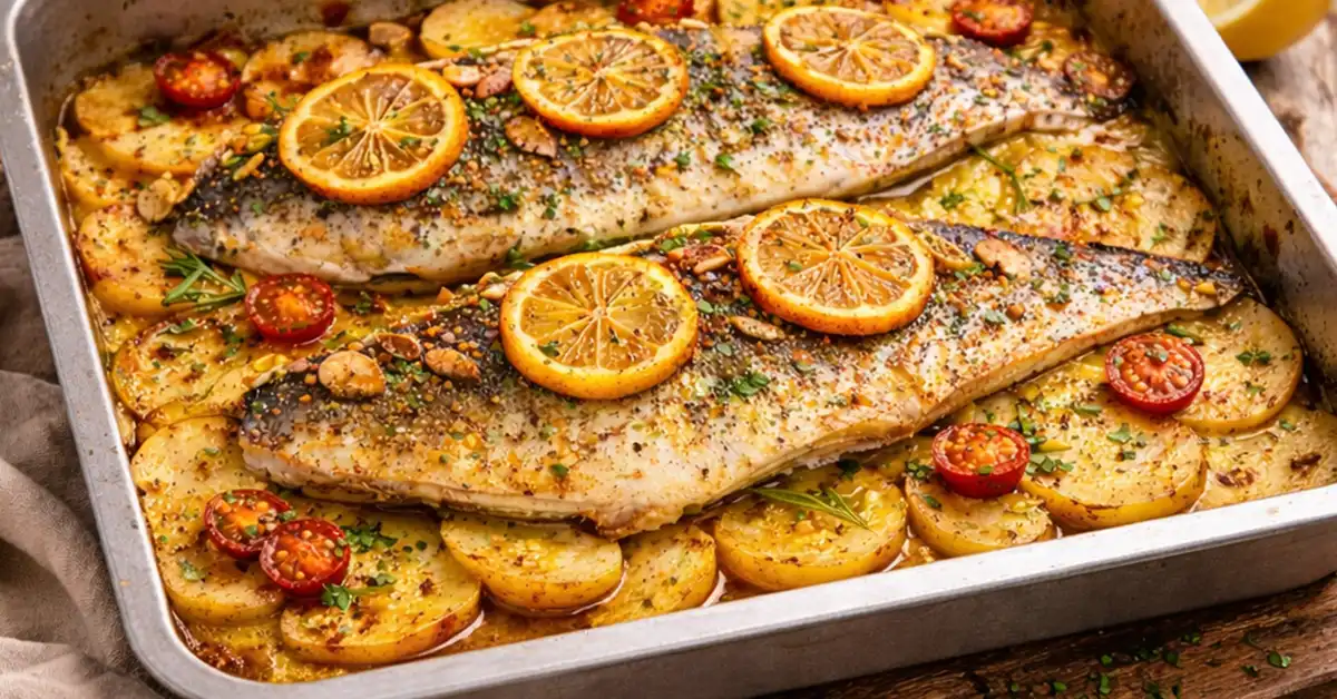 Filetti di spigola al forno: la ricetta semplice e profumata