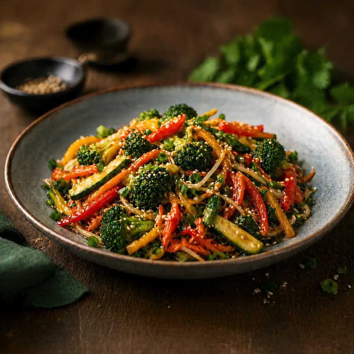 Verdure saltate nel wok stile asiatico