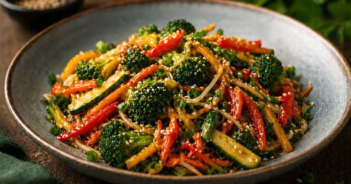 Verdure saltate nel wok stile asiatico