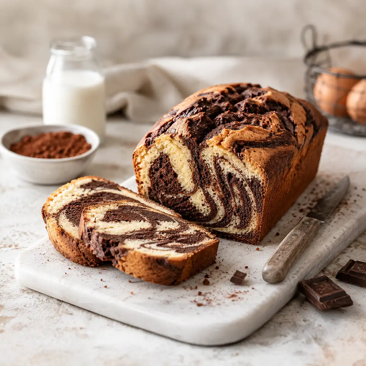 Plumcake marmorizzato