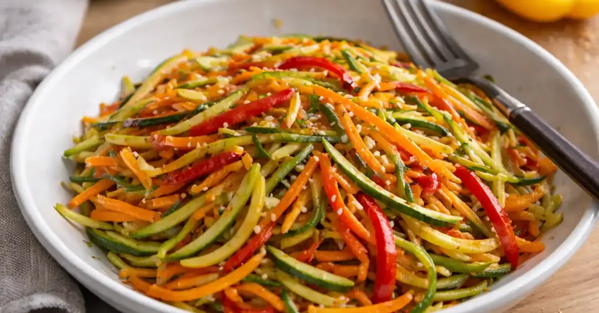 Julienne di verdure croccanti